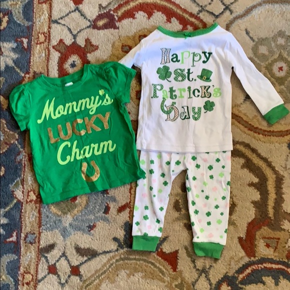 baby st patrick's day pajamas